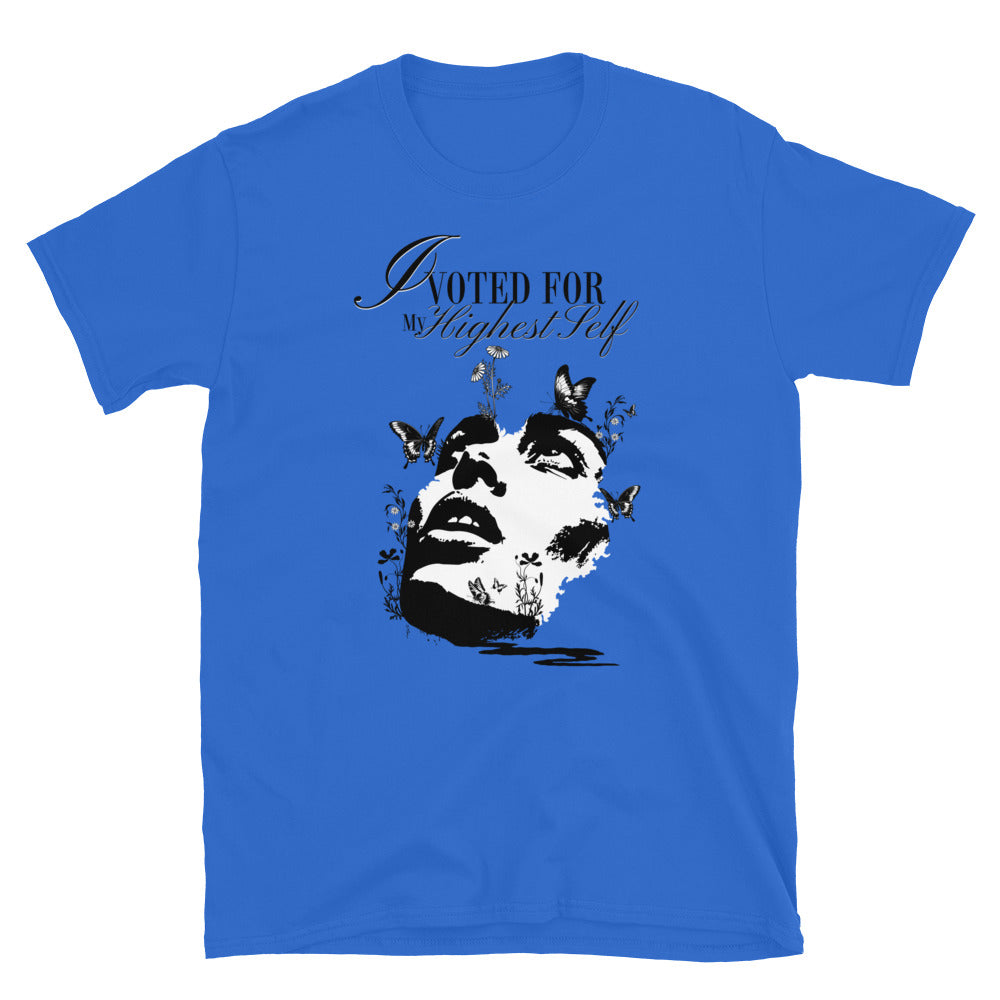 I Voted For My Highest Self TShirt - Royal Color - https://ascensionemporium.net