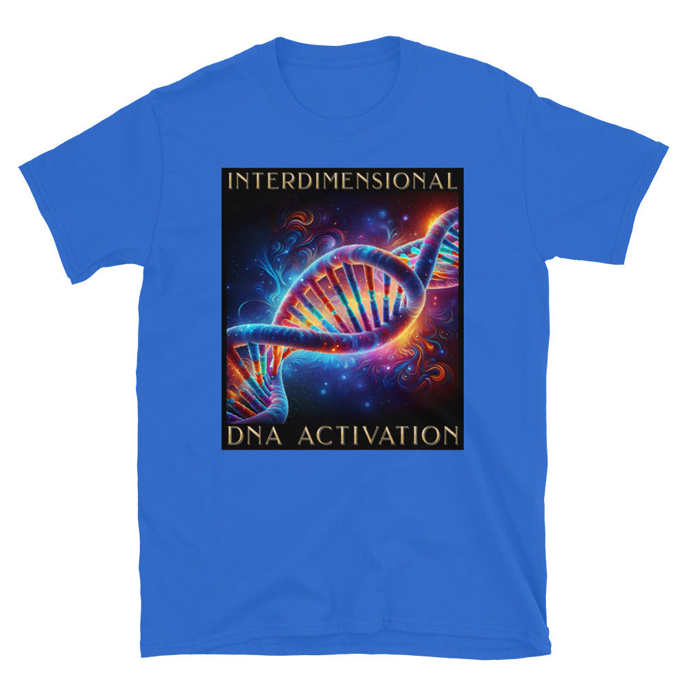 Interdimensional DNA Activation TShirt - Royal Color - https://ascensionemporium.net