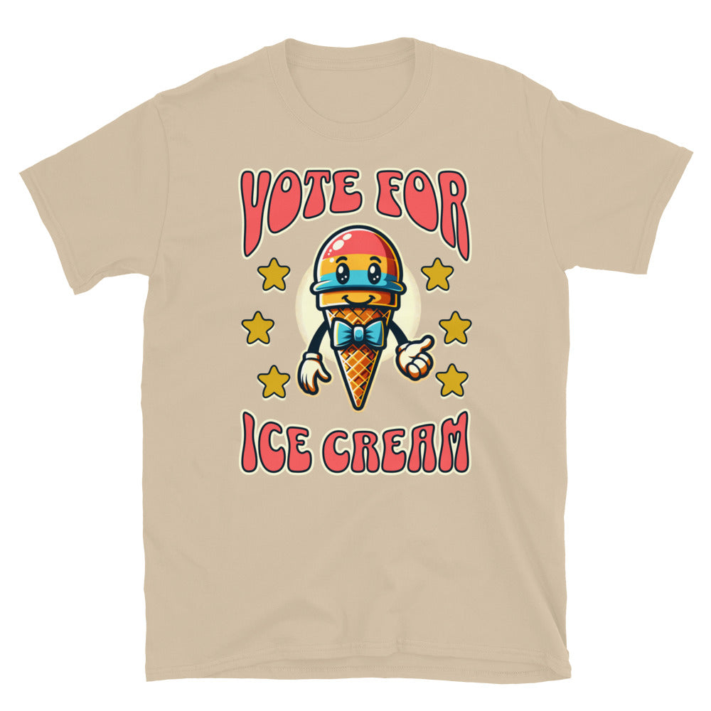 Vote For Ice Cream TShirt - Sand Color - https://ascensionemporium.net