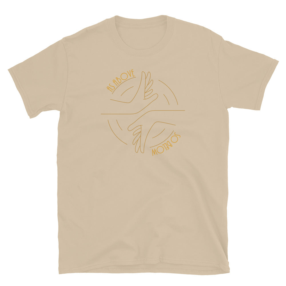 As Above So Below TShirt - Sand Color - https://ascensionemporium.net