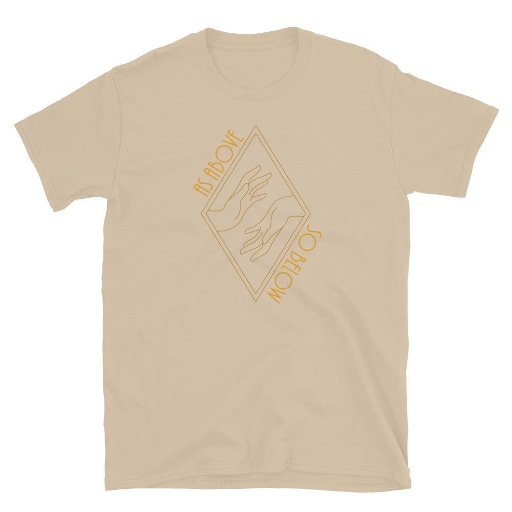 As Above So Below TShirt - Sand Color - https://ascensionemporium.net