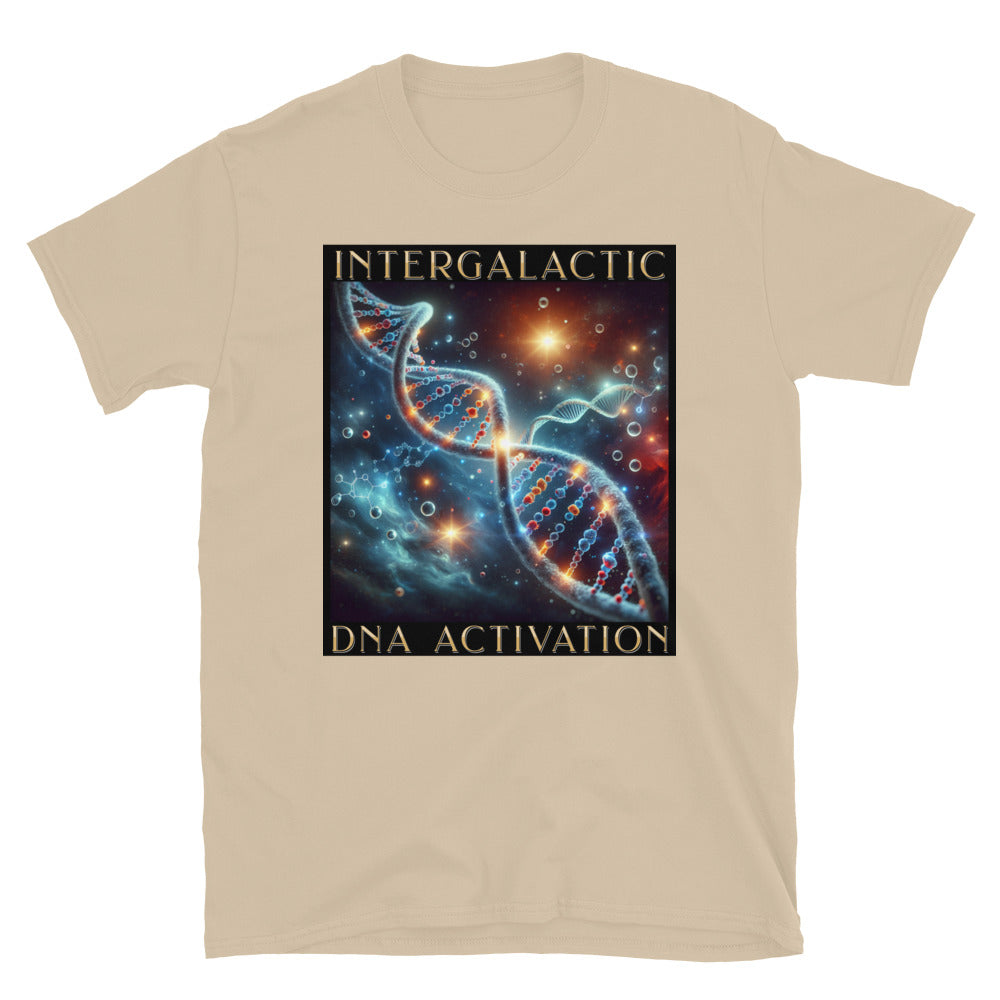 Intergalactic DNA Activation TShirt - Sand Color - https://ascensionemporium.net