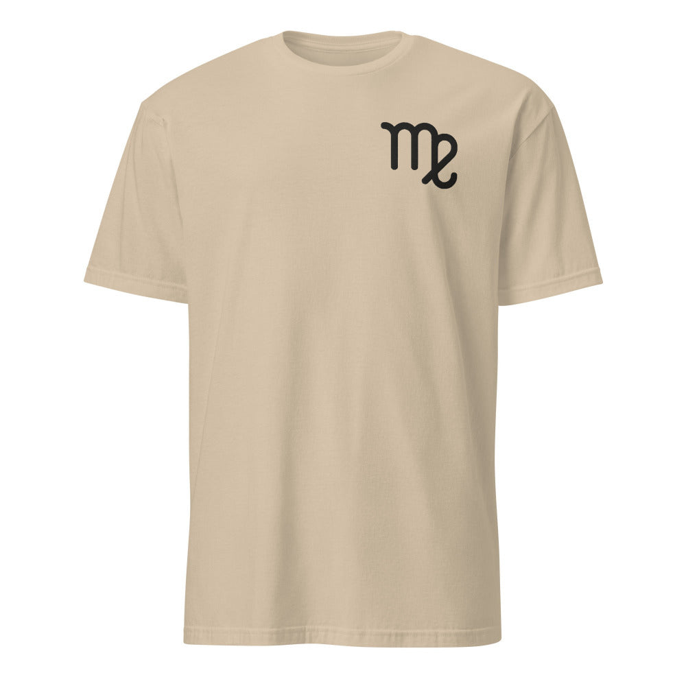 Virgo Zodiac Embroidered TShirt - Sand Color - https://ascensionemporium.net