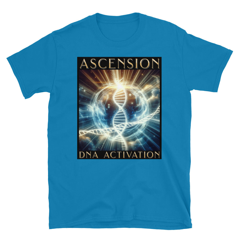 Ascension DNA Activation TShirt - Sapphire Color - https://ascensionemporium.net