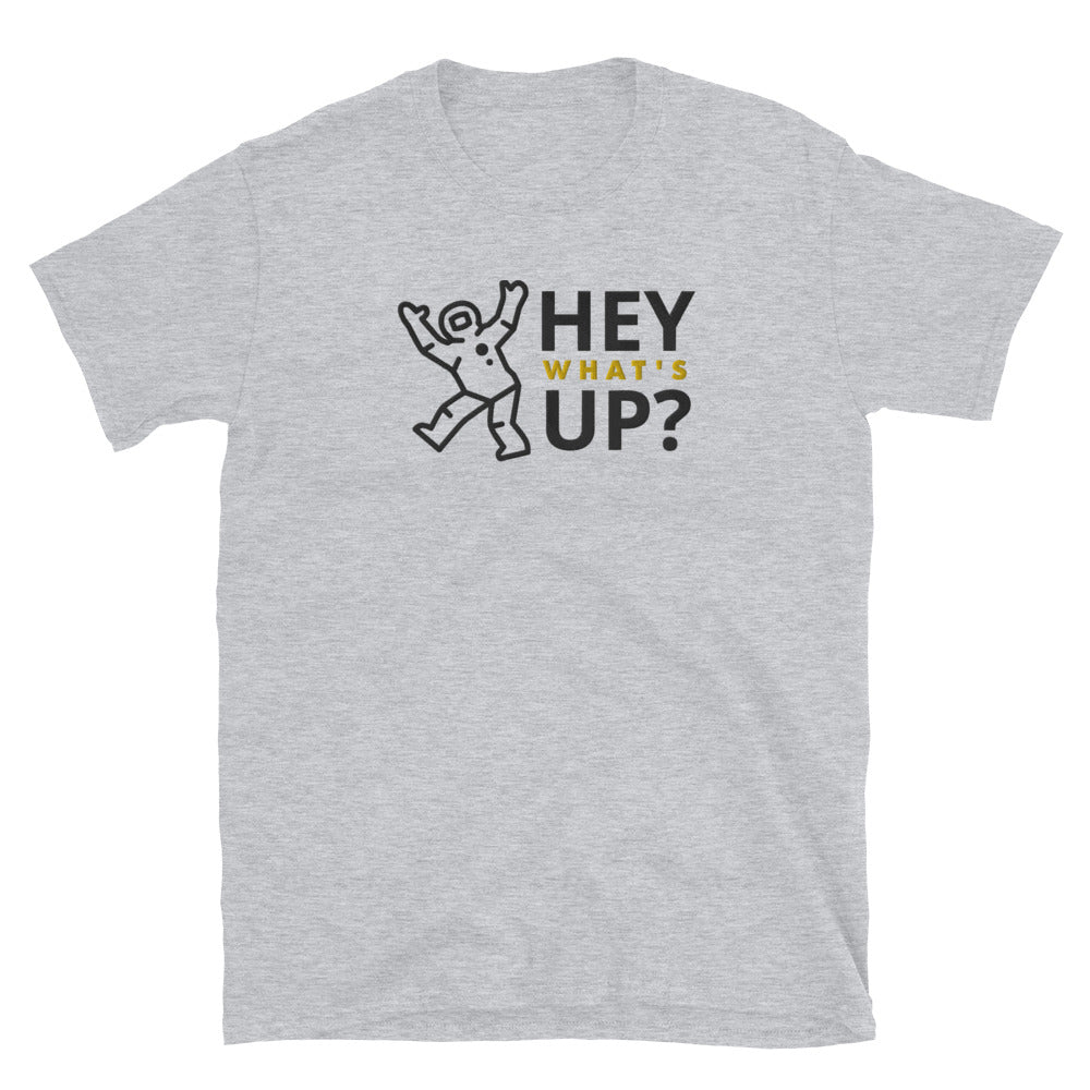 Hey What's Up Astronaut Embroidered TShirt - Sport Grey Color - https://ascensionemporium.net