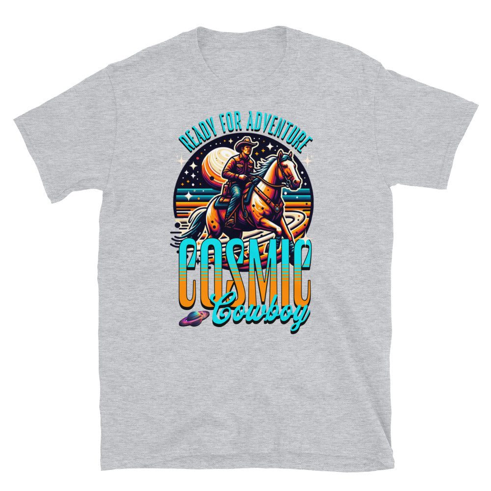 Cosmic Cowboy TShirt - Sport Grey Color - https://ascensionemporium.net