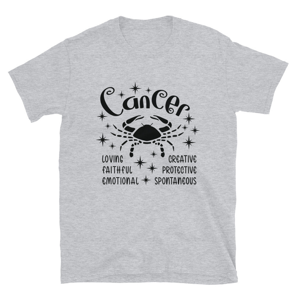 Cancer Zodiac Positive Traits TShirt - Sport Grey Color - https://ascensionemporium.net