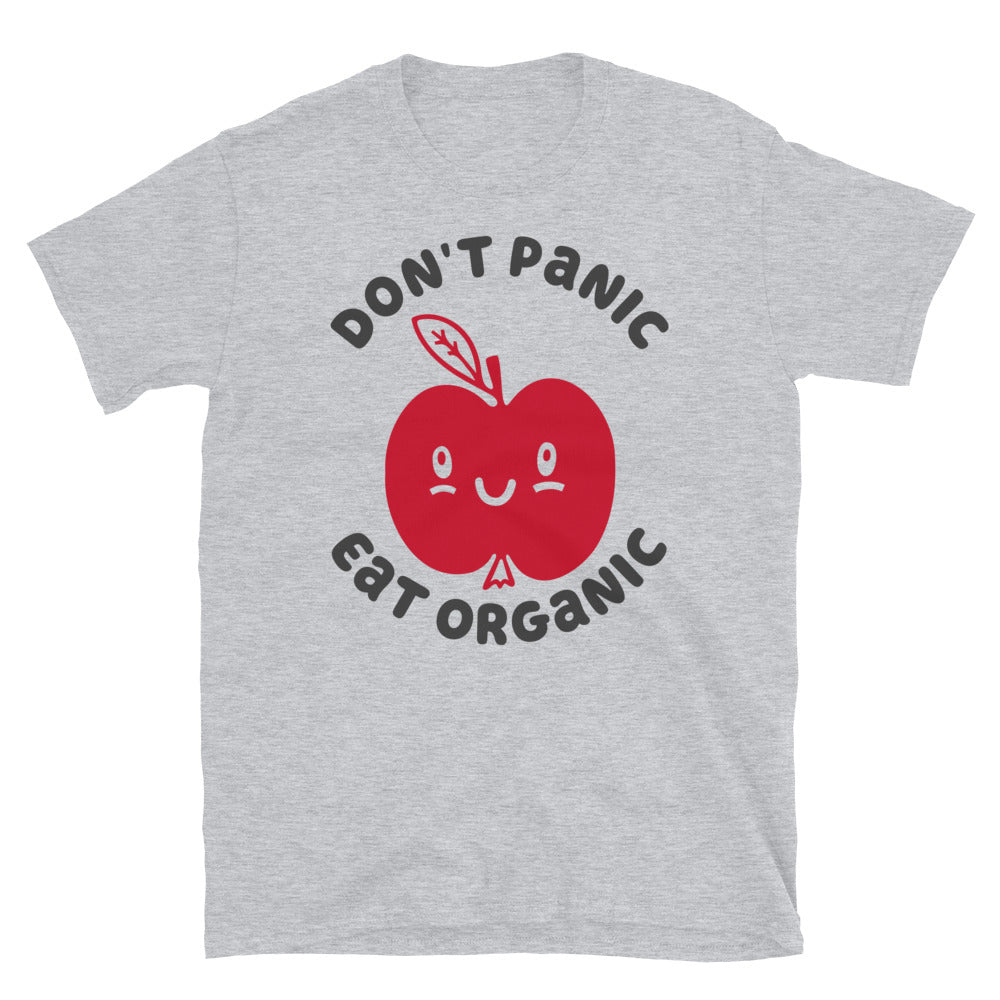 Don't Panic Eat Organic Apple TShirt - Sport Color - https://ascensionemporium.net 