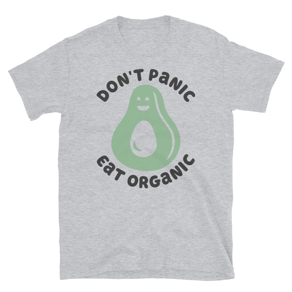 Don't Panic Eat Organic Avocado TShirt - Sport Grey Color - https://ascensionemporium.net 