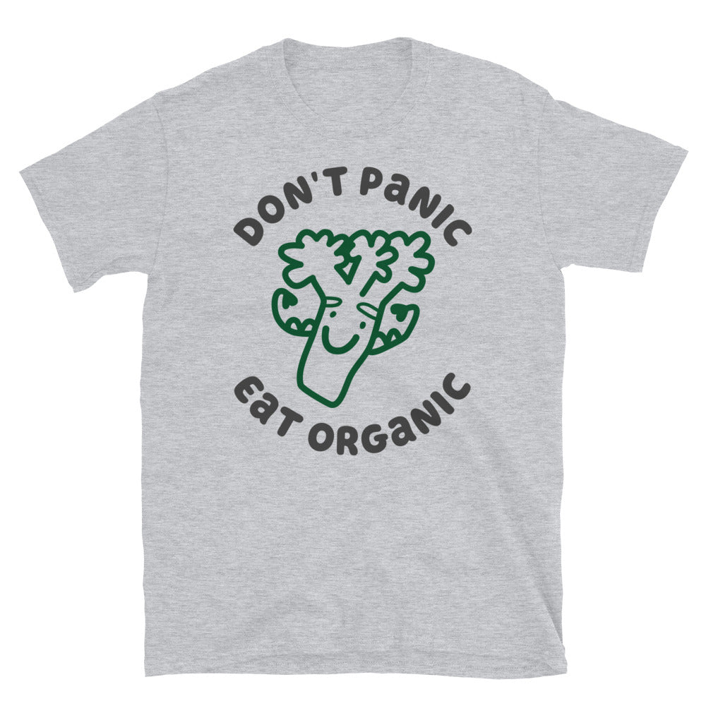 Don't Panic Eat Organic Broccoli TShirt - Sport Grey Color - https://ascensionemporium.net 