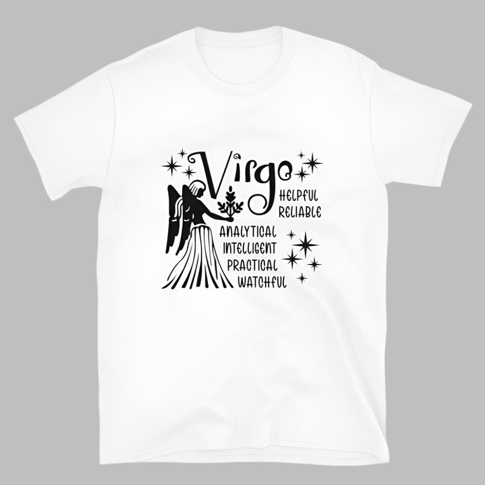 Virgo Zodiac Positive Traits TShirt - White Color - https://ascensionemporium.net