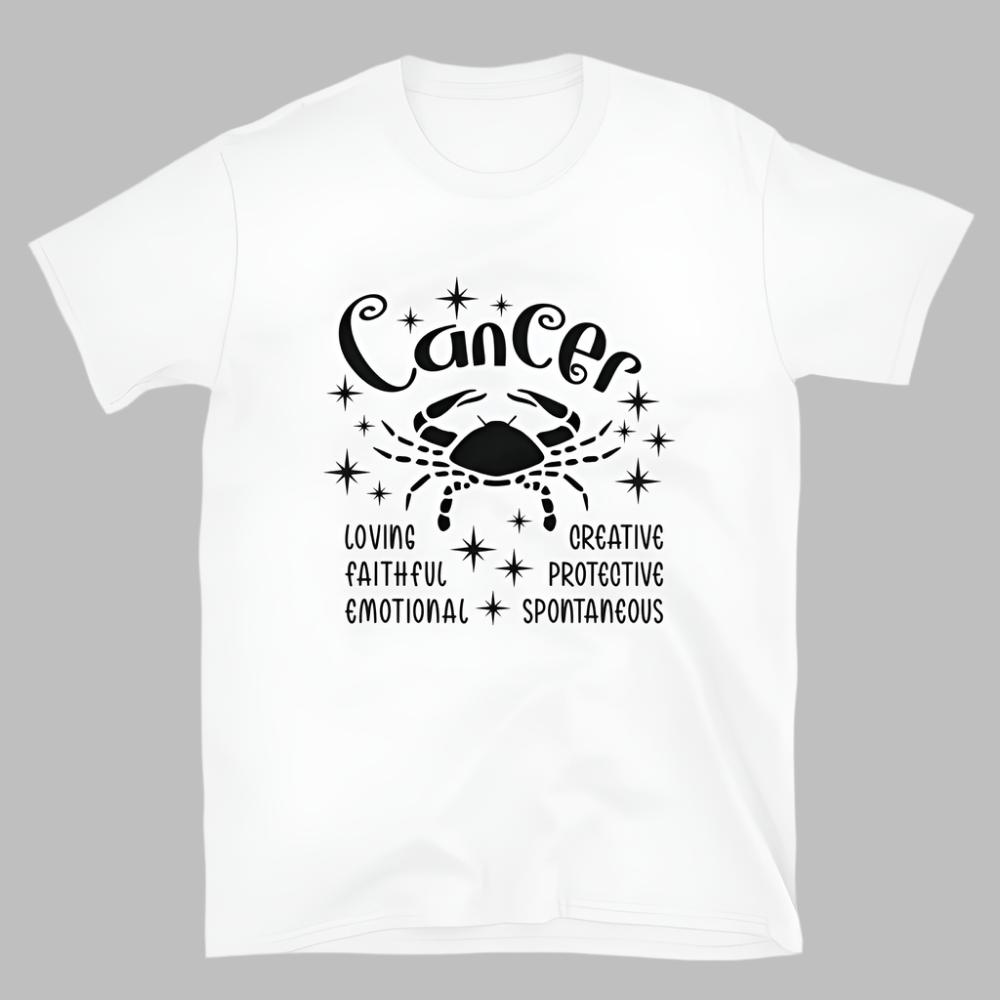 Cancer Zodiac Positive Traits TShirt - White Color - https://ascensionemporium.net