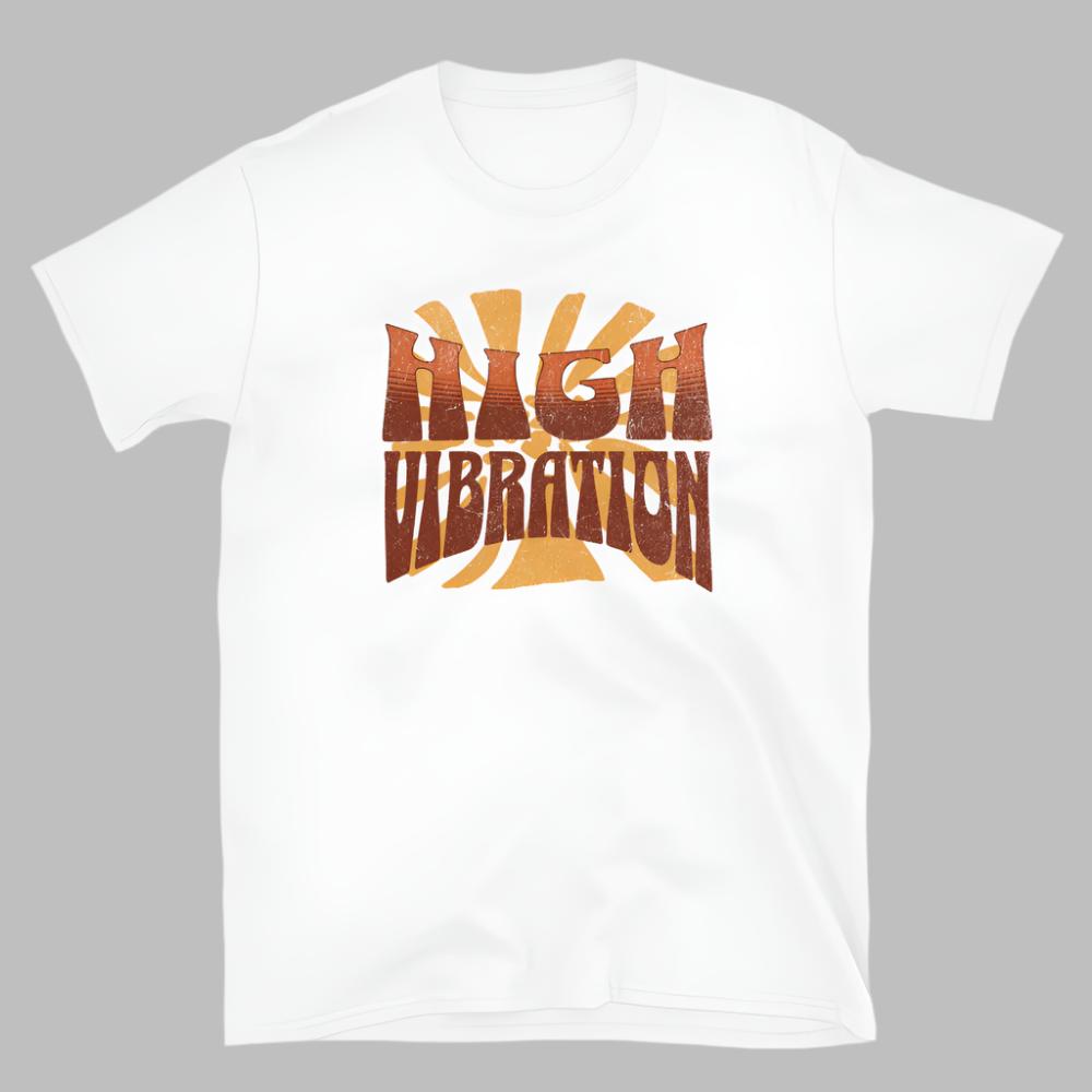 High Vibration TShirt - White Color - https://ascensionemporium.net