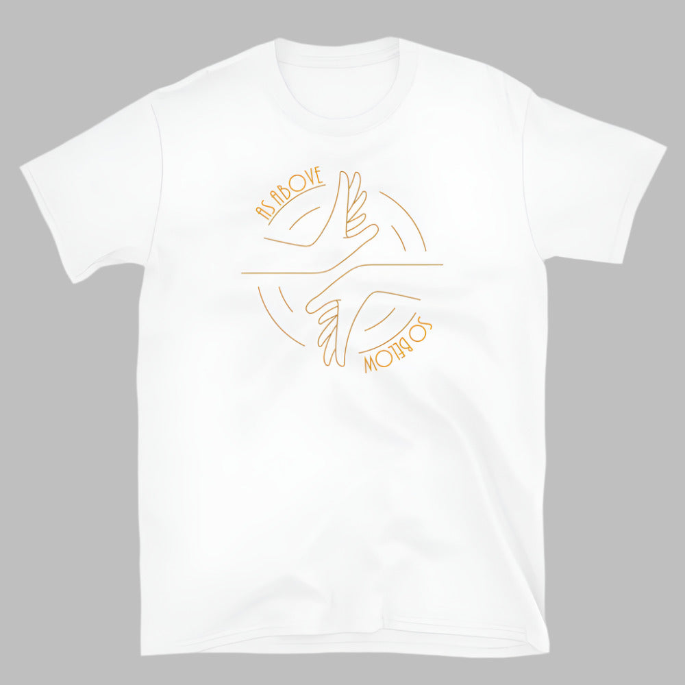 As Above So Below TShirt - White Color - https://ascensionemporium.net