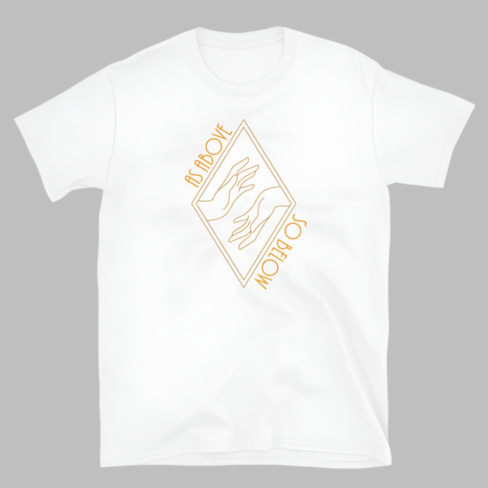 As Above So Below TShirt - White Color - https://ascensionemporium.net