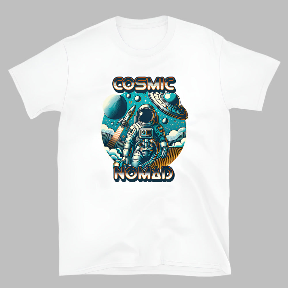 Cosmic Nomad TShirt - White Color - https://ascensionemporium.net