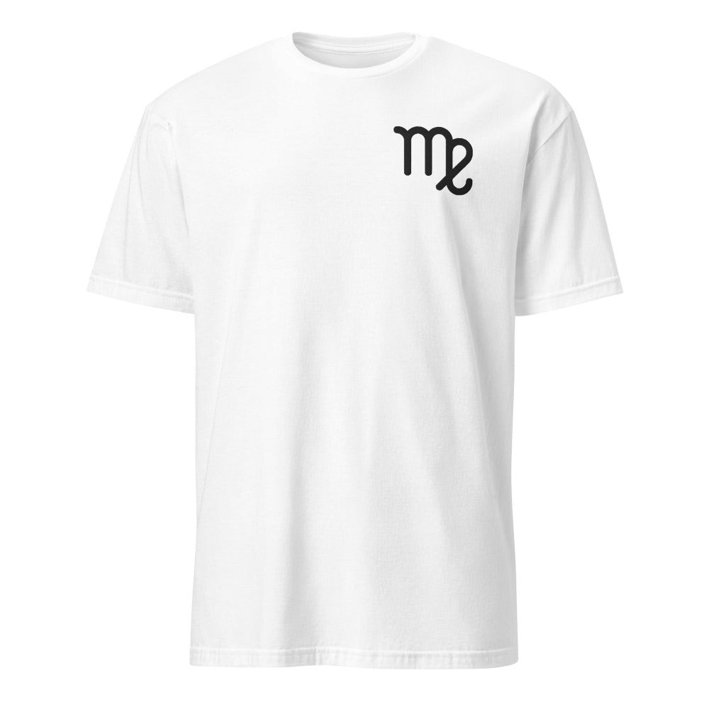 Virgo Zodiac Embroidered TShirt - White Color - https://ascensionemporium.net