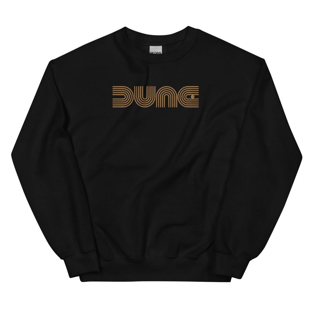 Dune Geometric Embroidered Sweatshirt - Black Color - https://ascensionemporium.net