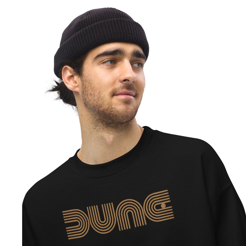 Dune Geometric Embroidered Sweatshirt - Black Color - https://ascensionemporium.net