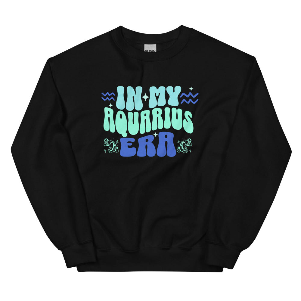 In My Aquarius Era Sweatshirt - Black Color - https://ascensionemporium.net