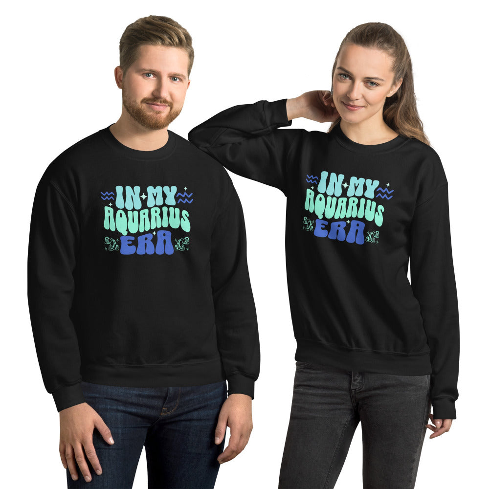 In My Aquarius Era Sweatshirt - Black Color - https://ascensionemporium.net