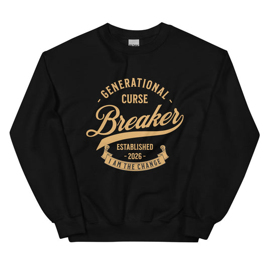 Generational Curse Breaker Sweatshirt - Black Color - https://ascensionemporium.net