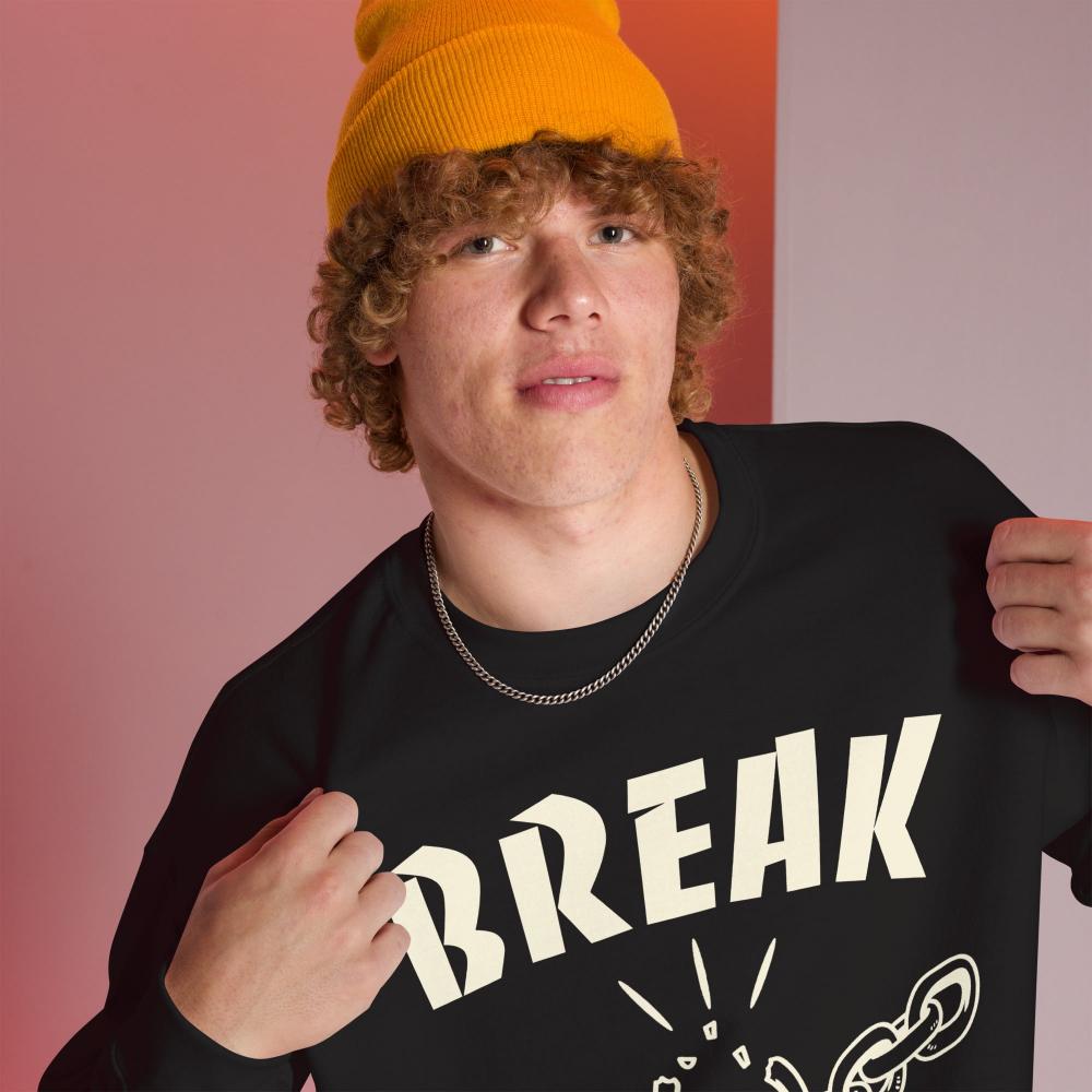 Break Free Sweatshirt - Black Color - https://ascensionemporium.net