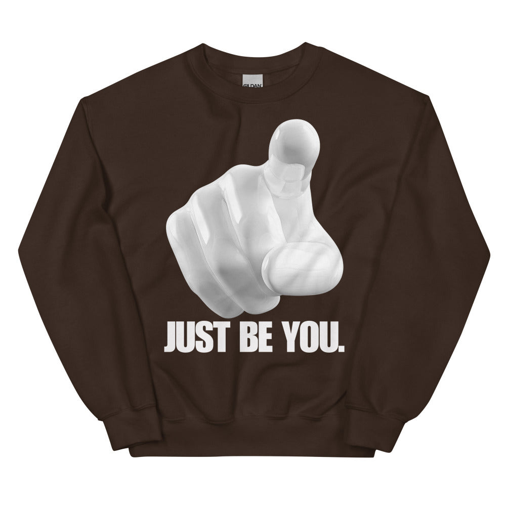 Just Be You Sweatshirt - Dark Chocolate Color - https://ascensionemporium.net