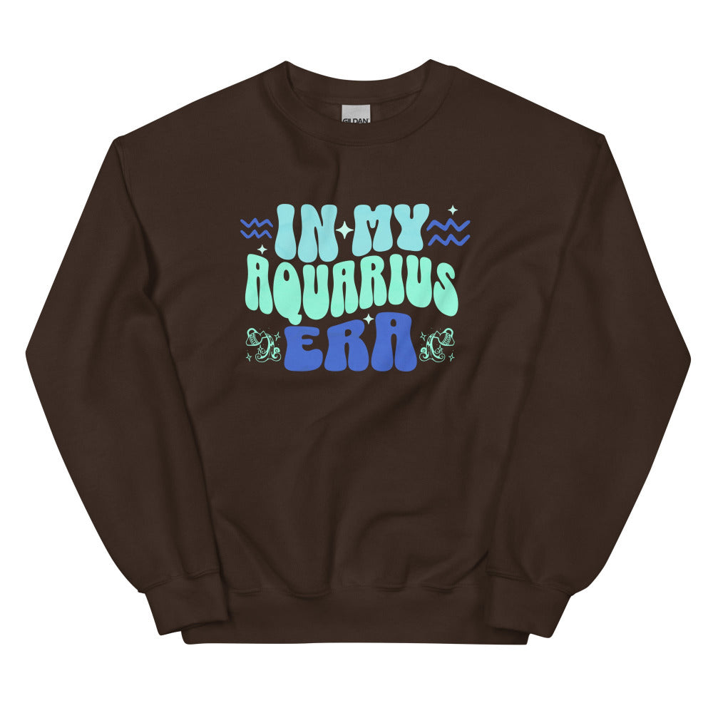 In My Aquarius Era Sweatshirt - Dark Chocolate Color - https://ascensionemporium.net