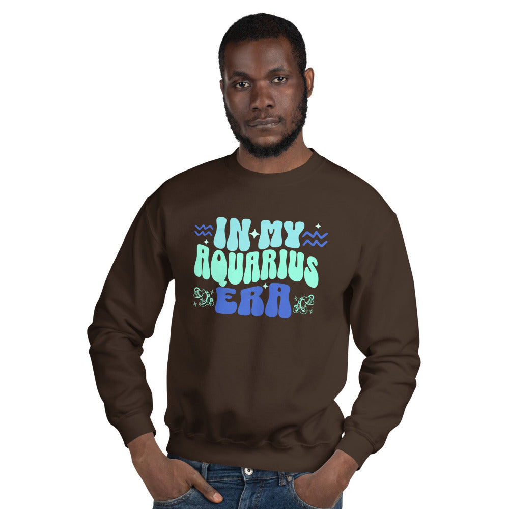 In My Aquarius Era Sweatshirt - Dark Chocolate Color - https://ascensionemporium.net