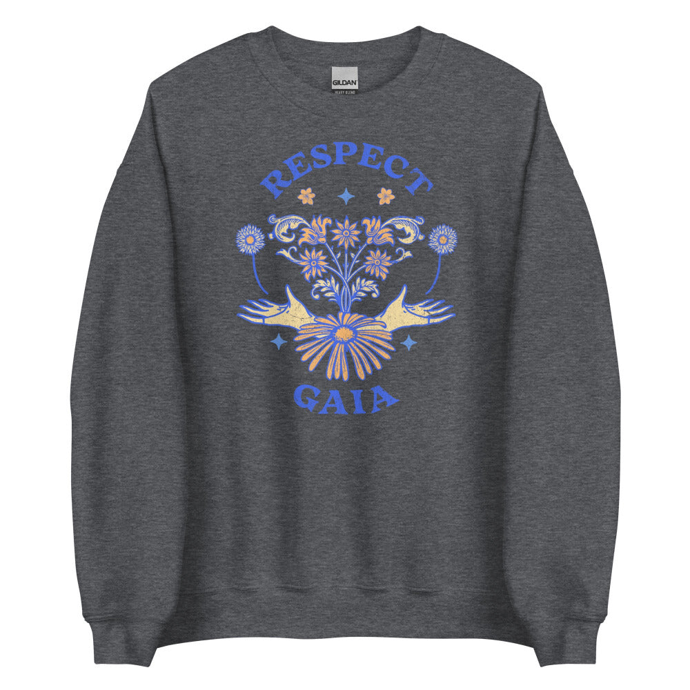 Respect Gaia Sweatshirt - Dark Heather Color