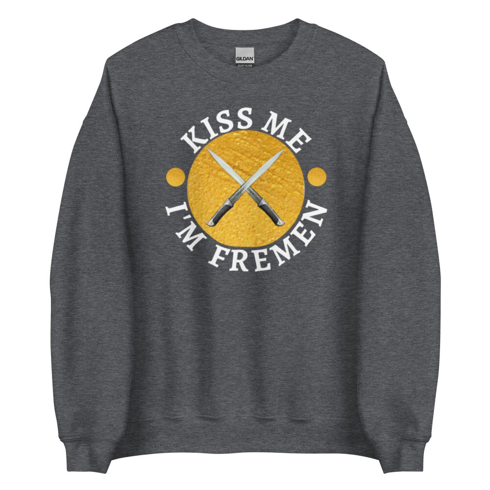 Kiss Me I'm Fremen Sweatshirt - Dark Heather Color - https://ascensionemporium.net