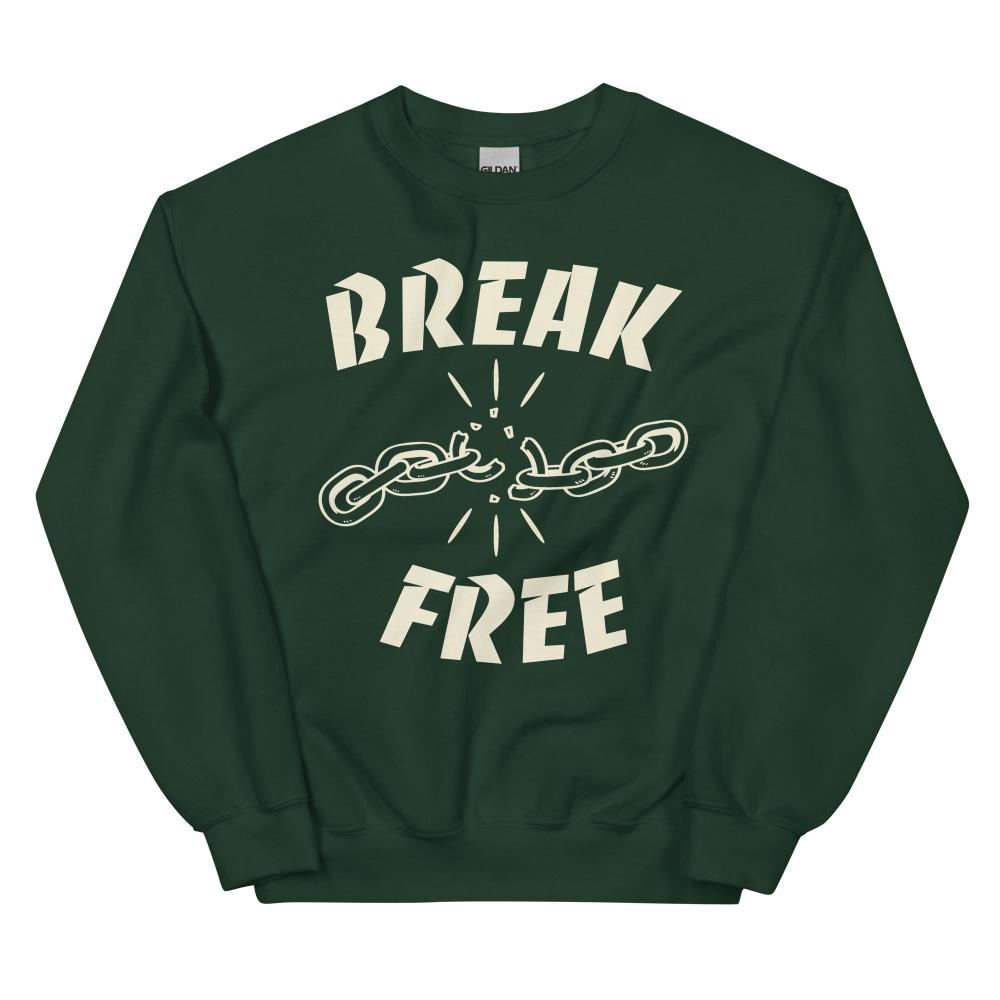 Break Free Sweatshirt - Foresr Green Color - https://ascensionemporium.net