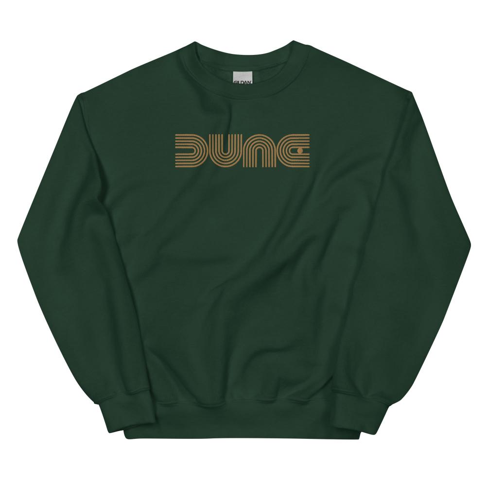 Dune Geometric Embroidered Sweatshirt - Forest Green Color - https://ascensionemporium.net