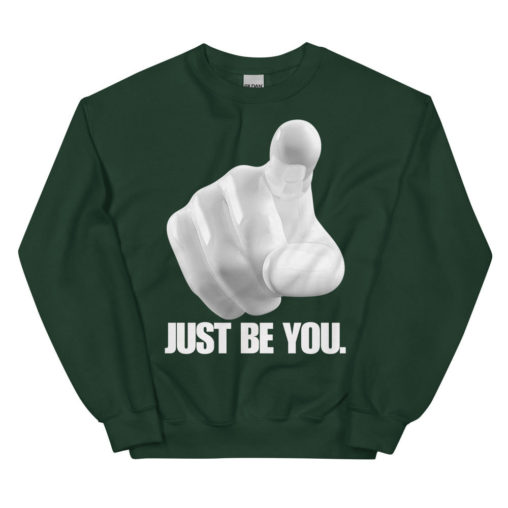 Just Be You Sweatshirt - Forest Green Color - https://ascensionemporium.net