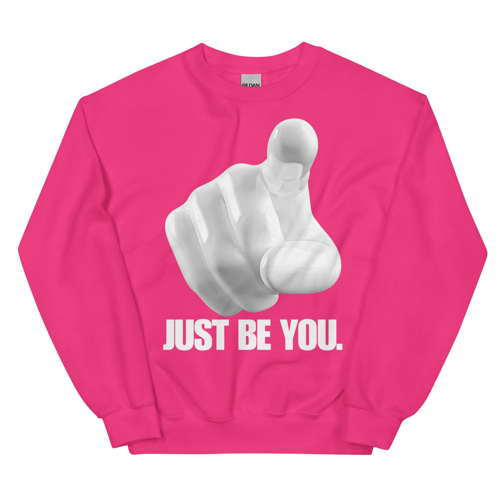 Just Be You Sweatshirt - Heliconia Color - https://ascensionemporium.net