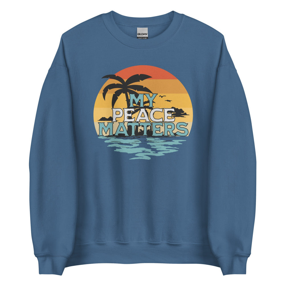 My Peace Matters Sweatshirt - Indigo Blue Color - https://ascensionemporium.net