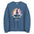 Namaste Yoga Meditation Sweatshirt - Lotus Flower Mandala - Indigo Blue Color - https://ascensionemporium.net