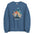 Breathe Watercolor Clouds Sweatshirt - Indigo Blue Color - https://ascensionemporium.net