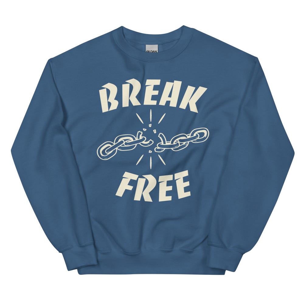 Break Free Sweatshirt - Indigo Blue Color - https://ascensionemporium.net