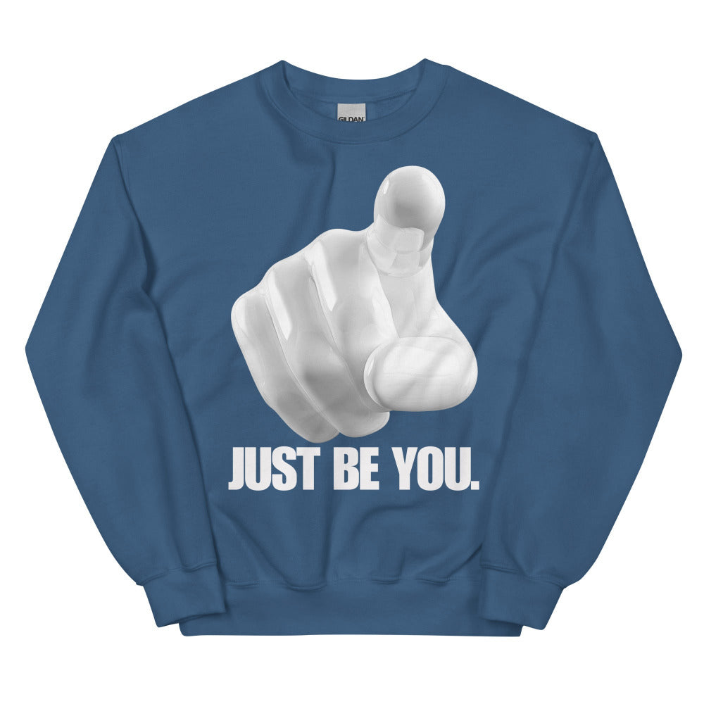 Just Be You Sweatshirt - Indigo Blue Color - https://ascensionemporium.net