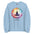 Namaste Yoga Meditation Sweatshirt - Lotus Chakra Mandala - Light Blue Color