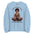 Can't Hear You I'm Meditating Sweathshirt - Light Blue Color