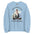 Can't Hear You I'm Meditating Sweatshirt -  Light Blue Color
