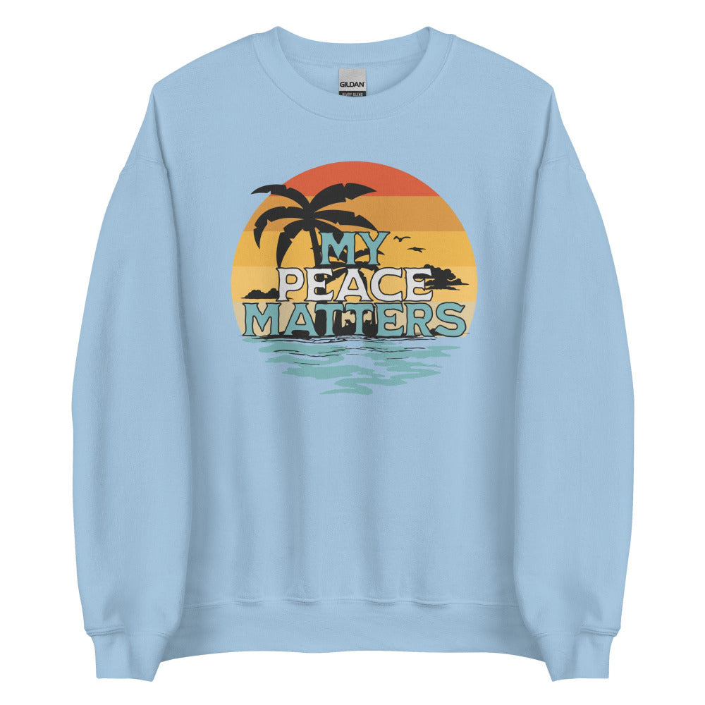 My Peace Matters Sweatshirt - Light Blue Color - https://ascensionemporium.net