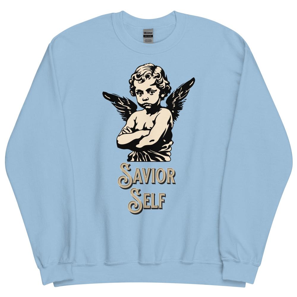 Savior Self Boy Angel Sweatshirt - Light Blue Color - https://ascensionemporium.net