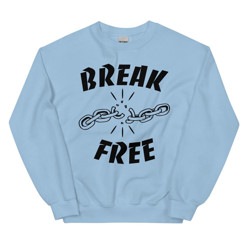 Break Free Sweatshirt - Light Blue Color - https://ascensionemporium.net