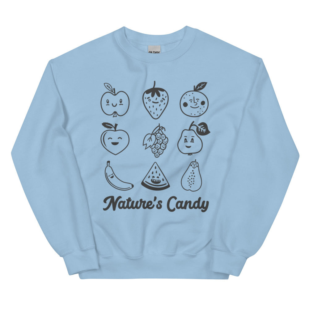 Nature's Candy Sweatshirt - Light Blue Color - https://ascensionemporium.net