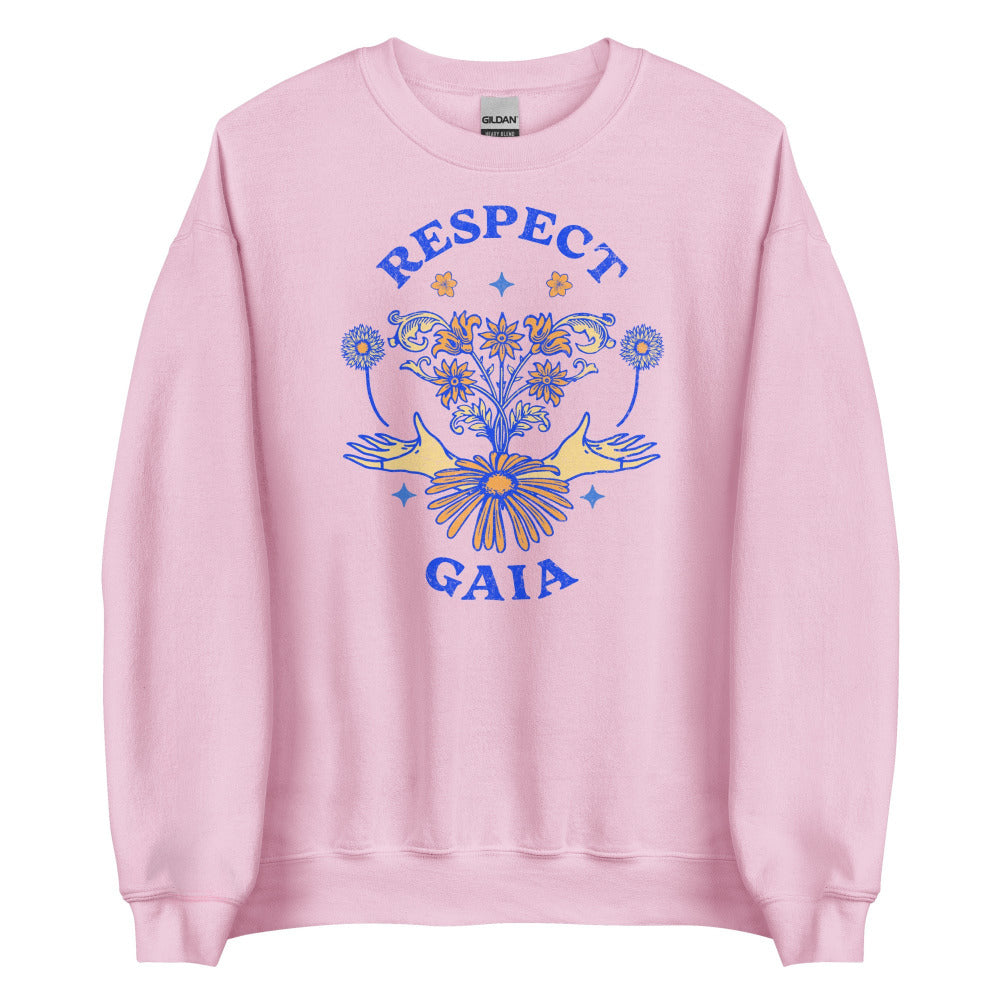 Respect Gaia Sweatshirt - Light Pink Color