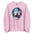 Namaste Yoga Meditation Sweatshirt - Watercolor Sphere - Light Pink Color
